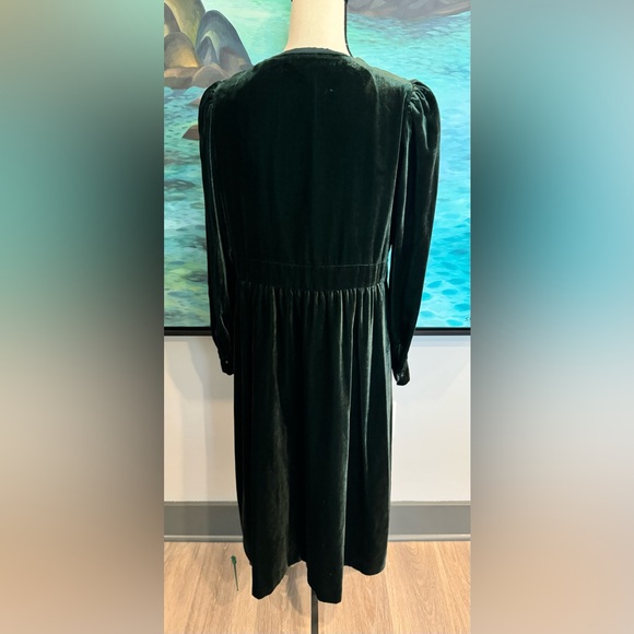 Boden Elise Velvet Midi Dress Size 12P - Picture 4 of 12